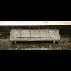 Galvanized farmhouse organizer